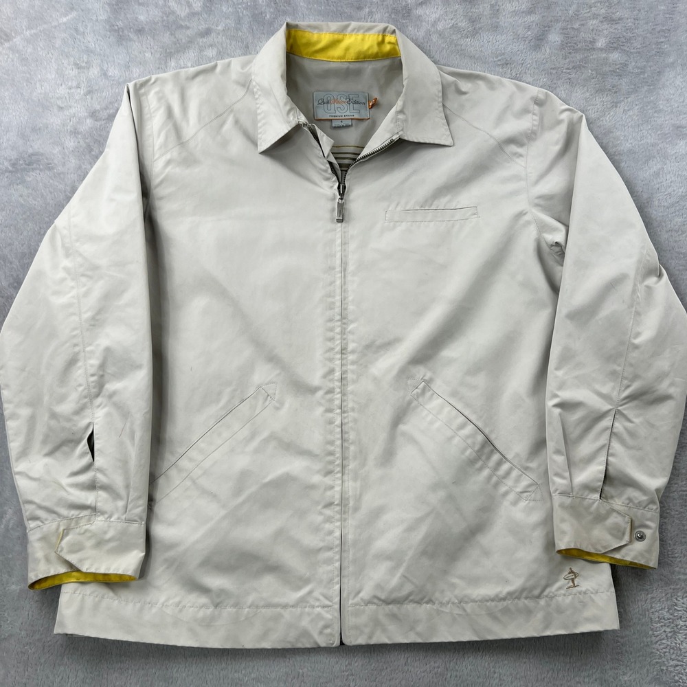 Quiksilver Edition QSE Harrington Zip Jacket S Beige Men Surf Streetwear C506143